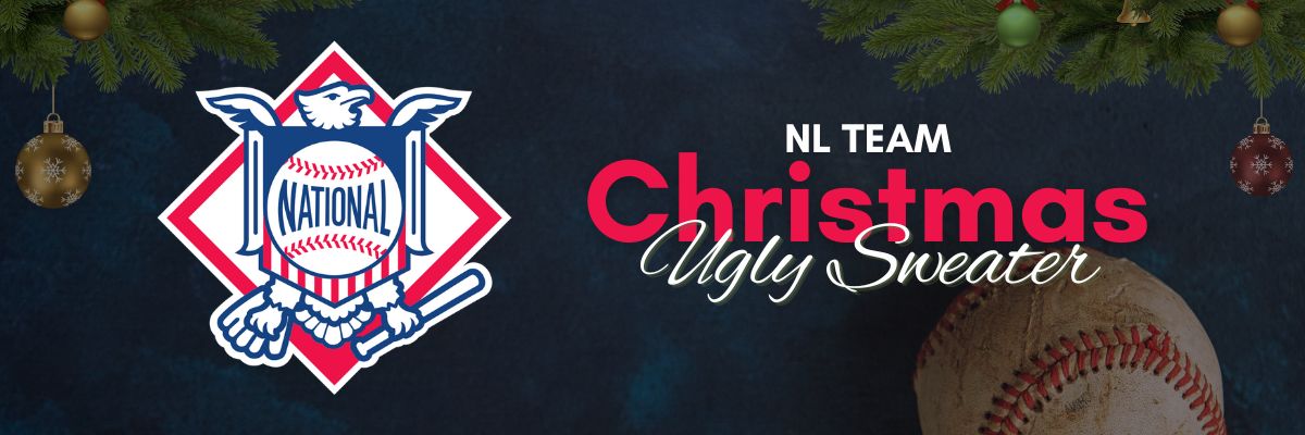 National League Team Ugly Christmas Sweater Banner Home Page