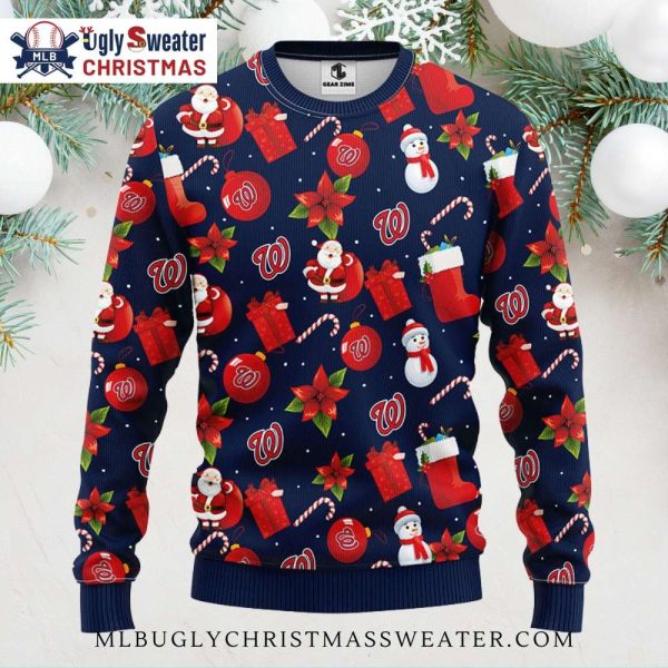 Nationals Santa And Presents Christmas Sweater – Holiday Fun