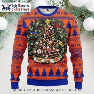 New York Mets Festive Christmas Tree Sweater – Mets Christmas Sweater