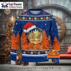 New York Mets Santa Baseball Ugly Christmas Sweater – Limited Design