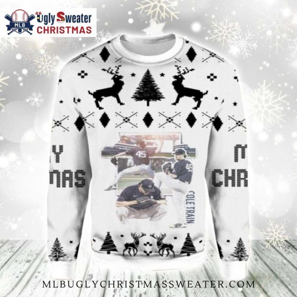 New York Yankees Cole Train Ugly Christmas Sweater