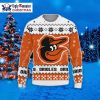 Orioles Reindeer Snowflake Ugly Xmas Sweater