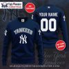 Pinstripe Yankees Ugly Sweater With Custom Name And Number