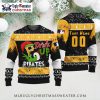 Grateful Skull Pittsburgh Pirates Christmas Ugly Sweater