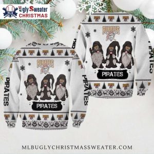 Pittsburgh Pirates Gnome Ugly Christmas Sweater – Winter Wonderland