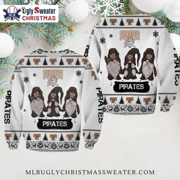 Pittsburgh Pirates Gnome Ugly Christmas Sweater – Winter Wonderland