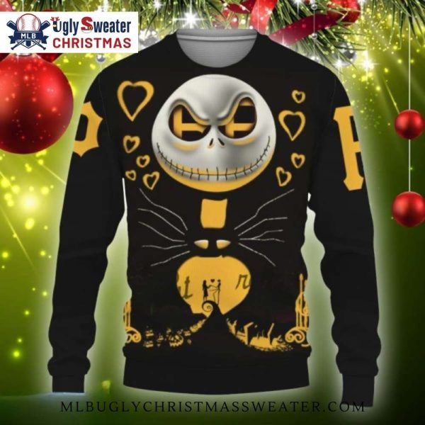 Pittsburgh Pirates Nightmare Before Christmas Ugly Sweater – Jack Skellington