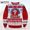 Red Classic Philadelphia Phillies Ugly Christmas Sweater