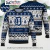 Reindeer and Snowflake Detroit Tigers Holiday Ugly Sweater