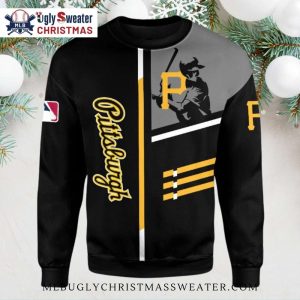 Retro Pittsburgh Pirates Batter Design Ugly Christmas Sweater 1