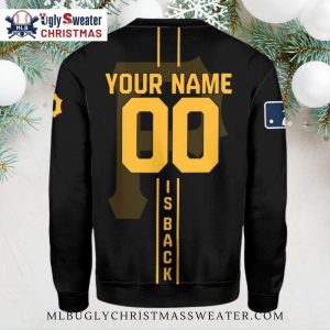 Retro Pittsburgh Pirates Batter Design Ugly Christmas Sweater 2