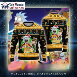 Rick And Morty Pittsburgh Pirates Ugly Christmas Sweater – Fun Design