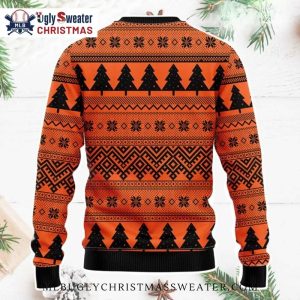 SF Giants Wreath Baseball Holiday Design Christmas Sweater 2