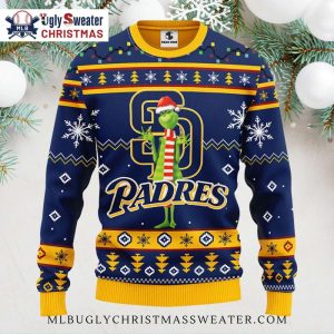 San Diego Padres Christmas Sweater Grinch Holiday Theme