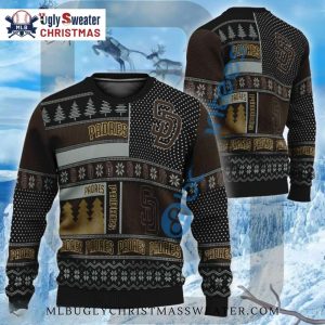 San Diego Padres Patchwork Christmas Sweater Festive Design