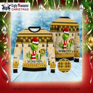 San Diego Padres Ugly Sweater Grinch And Football Theme