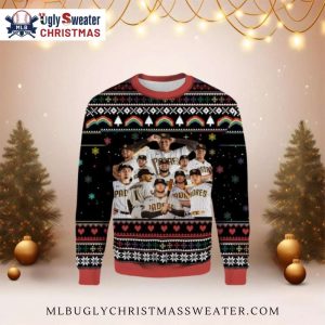 San Diego Padres Ugly Sweater Team Players Christmas Design