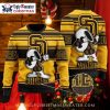 San Diego Padres Ugly Sweater With Cute Snoopy And Christmas Lights