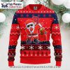 White And Red Boston Red Sox Ugly Sweater With Snowflakes And Sox Logo