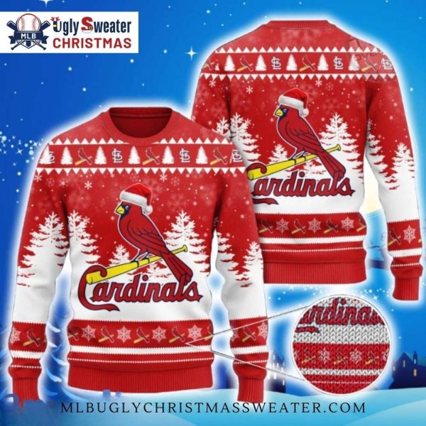 Santa Hat St. Louis Cardinals Red Ugly Christmas Sweater