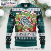 Seattle Mariners Grinch Santa Hat White And Green Ugly Sweater