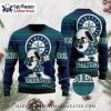 Seattle Mariners Snowflakes Logo Pattern Ugly Christmas Sweater