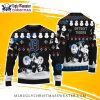 Detroit Tigers Santa And Snowman Holiday Ugly Sweater