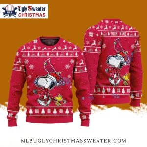 Snoopy And Woodstock St. Louis Cardinals Christmas Sweater