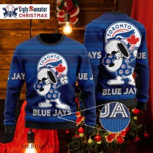 Snoopy Dab Toronto Blue Jays Ugly Christmas Sweater