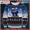 Minions Decorating LA Dodgers Tree Ugly Christmas Sweater