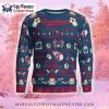 Baby Yoda Detroit Tigers Christmas Lights Ugly Sweater