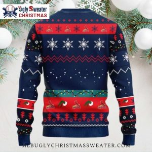 St. Louis Cardinals Ugly Christmas Sweater With Grinch Design