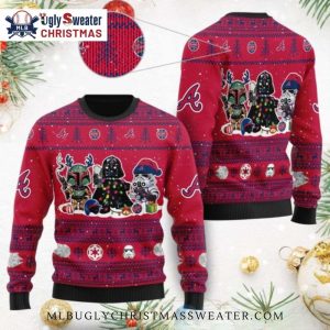 Star Wars Atlanta Braves Characters Christmas Sweater