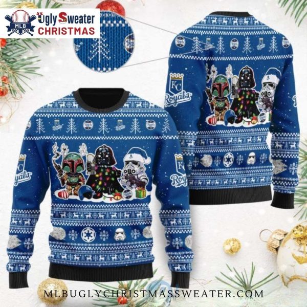 Star Wars Characters KC Royals Ugly Christmas Sweater