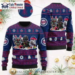 Star Wars Characters Minnesota Twins Ugly Christmas Sweater