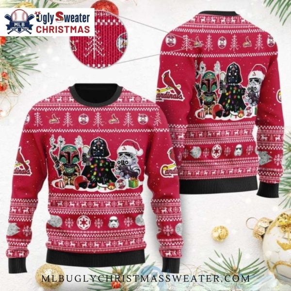 Star Wars Characters St. Louis Cardinals Ugly Sweater