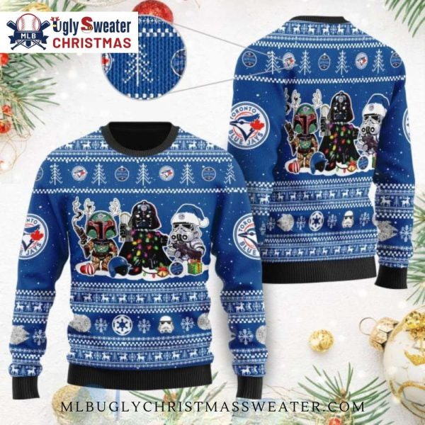 Star Wars Characters Toronto Blue Jays Ugly Sweater