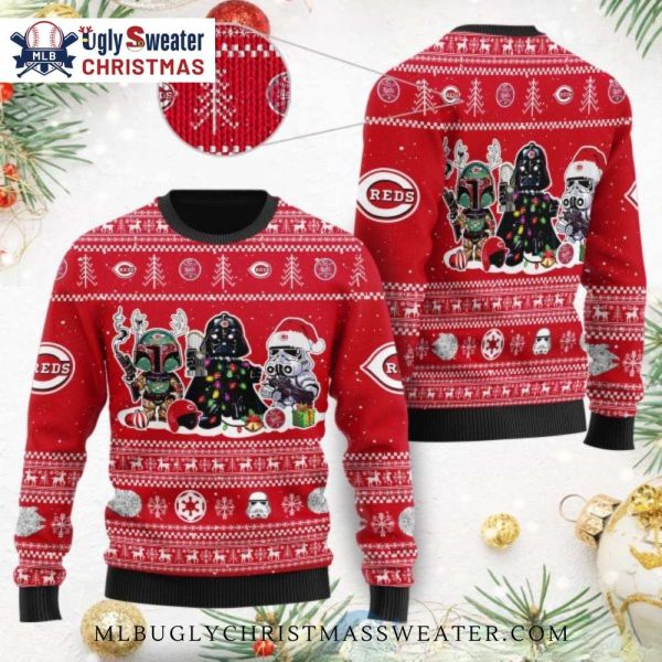 Star Wars Christmas Edition Cincinnati Reds Ugly Sweater