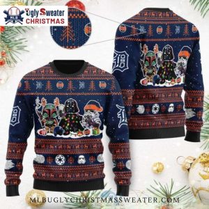 Star Wars Detroit Tigers Christmas Ugly Christmas Sweater