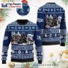 Tampa Bay Rays Baseball Player Stripe Ugly Christmas Sweater