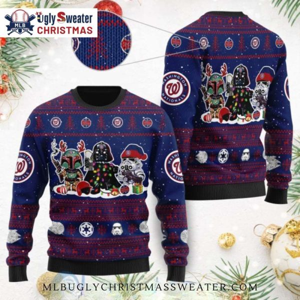 Star Wars Washington Nationals Ugly Christmas Sweater – Holiday Edition