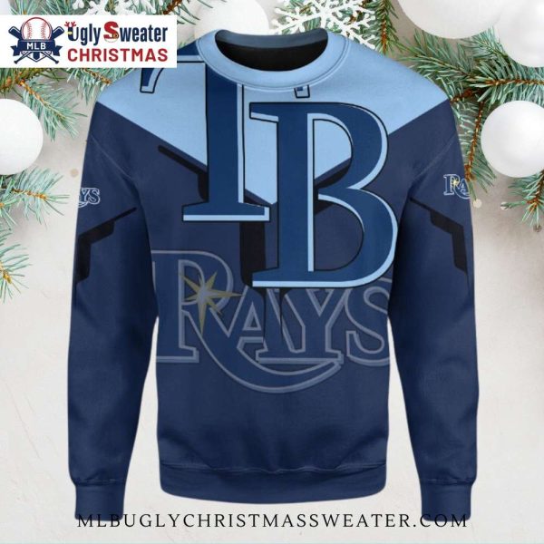 Tampa Bay Rays Big Logo Ugly Christmas Sweater