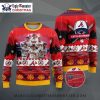 Miami Marlins Snoopy Christmas Lights Ugly Sweater