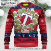 Seattle Mariners Stitch Candy Cane Holiday Ugly Christmas Sweater