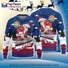 Texas Rangers Dabbing Santa Snowflakes Blue Ugly Sweater