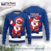 Texas Rangers Dabbing Santa Festive Red Ugly Christmas Sweater