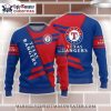 Texas Rangers Drink Up Grinch Baseball Ugly Christmas Sweater