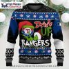 Texas Rangers Festive Red And Blue Ornaments Ugly Sweater