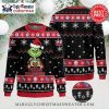 Texas Rangers Grinch Baseball Wreath Ugly Christmas Sweater