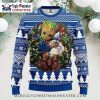 Texas Rangers Grinch Heart Snowflakes Ugly Christmas Sweater